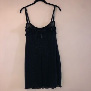 Moschino women’s sheer slip with ruffle detail